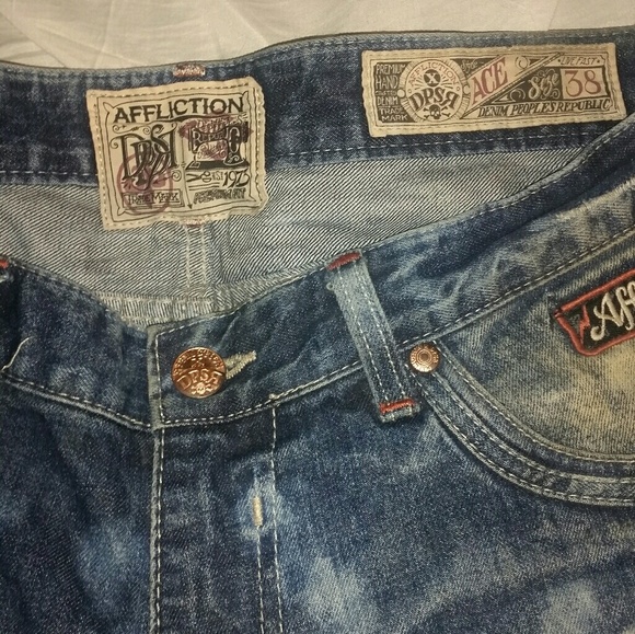 Men's Ace Affliction Motor Club Jeans - Picture 4 of 6